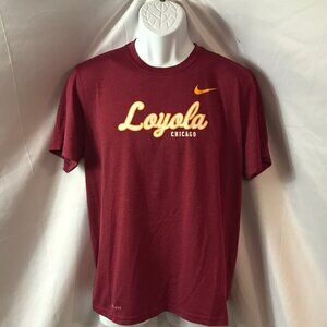 Nike Loyola Chicago Activewear Athletic Sport Cut Tee Shirt